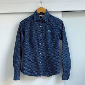 Blue dotted La Martina blouse